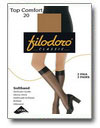 внешний вид упаковки колготок Filodoro Classic, модель: Top Comfort 20 Gambaletto