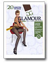 внешний вид упаковки колготок Glamour, модель: GARDENIA 20 VITA BASSA